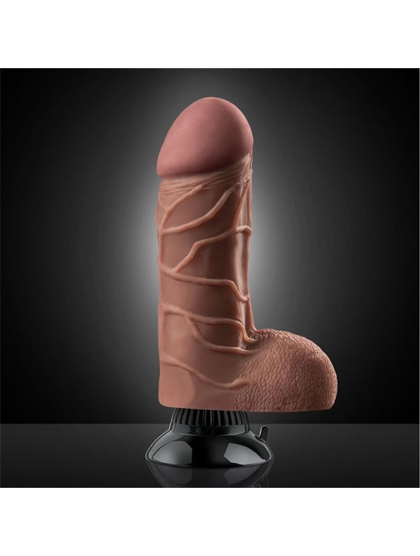 Вибратор Real Feel Deluxe №2 Brown - 22 см. 