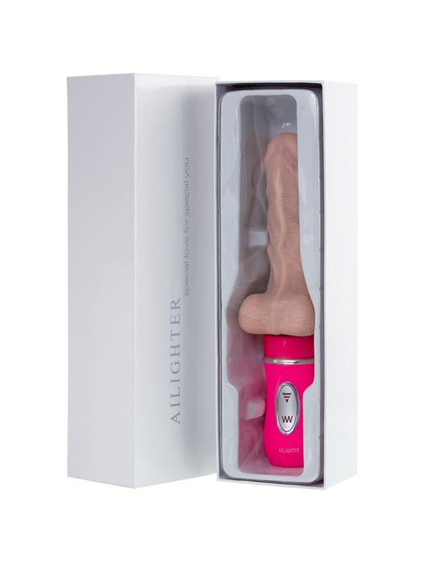 Реалистичный вибратор Ailighter Telescopic Lover с пультом ДУ (27,1 см)