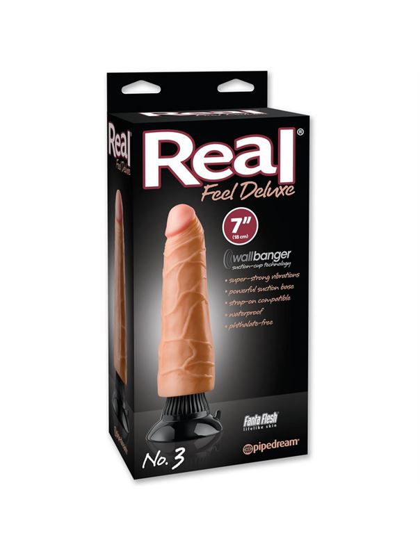Реалистичный вибратор Real Feel Deluxe №3 - 23 см.
