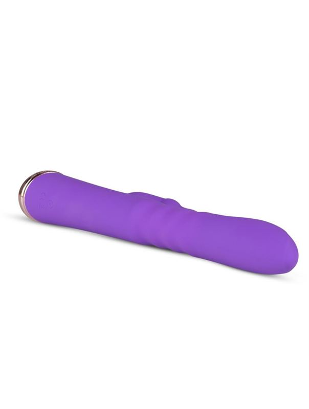 Фиолетовый вибратор кролик The Queen Thrusting Vibrator (29 см)