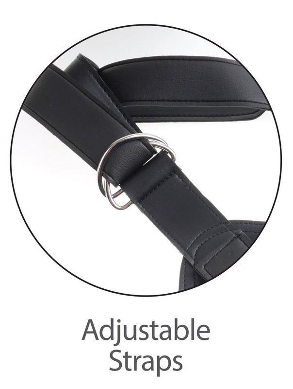 Страпон-система с телесной насадкой 11" Two Cocks One Hole Hollow Strap-On Suspender System (30,5 см)