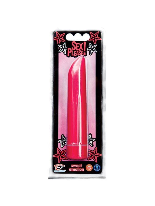 Розовый мини-вибратор Sex Please! Sweet Emotion Vibe - 12,7 см.