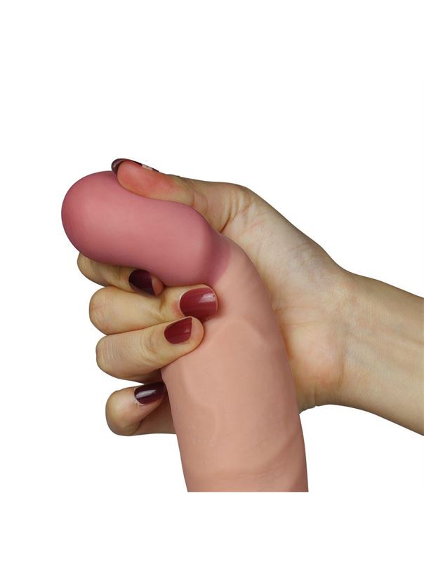 Телесный вибратор реалистик Ultra Soft Dude 9 (22 см)