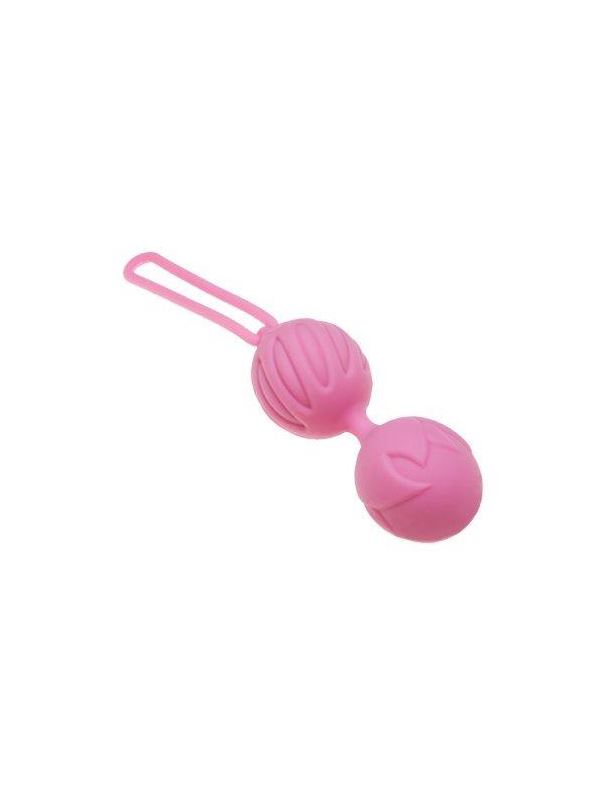 Нежно-розовые вагинальные шарики Geisha Lastic Ball S 