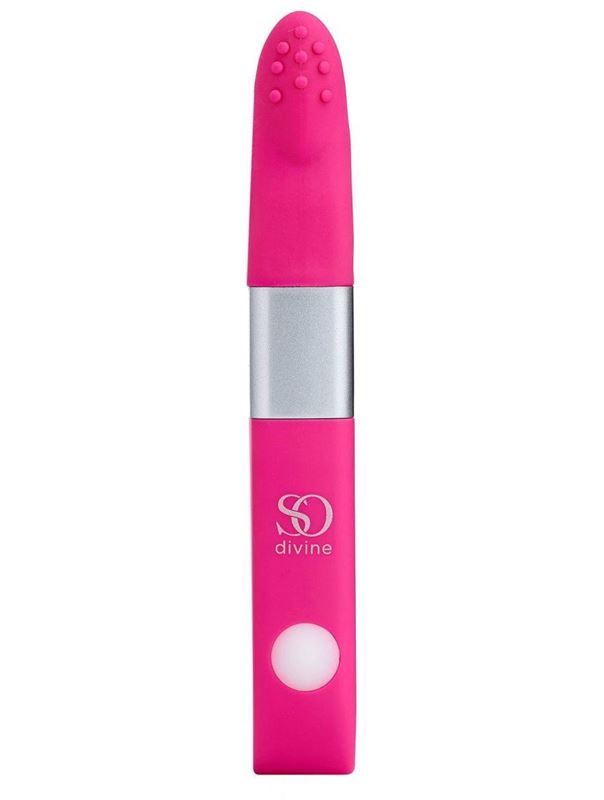 Ярко-розовый вибростимулятор Get Lucky USB Vibrator (12 см)