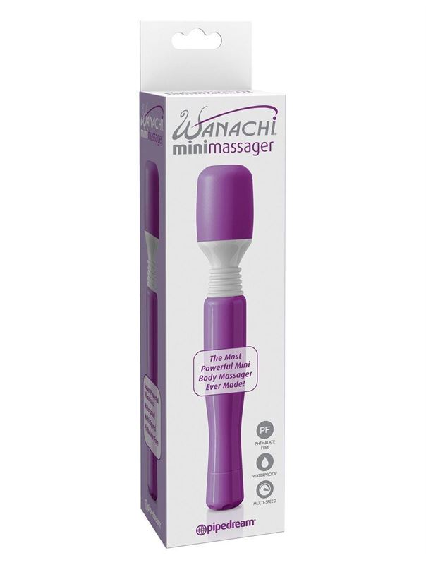 Фиолетовый вибромассажер Pipedream - Wanachi MiniMassager