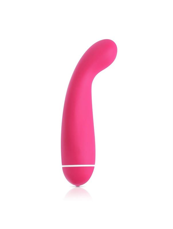 Розовый вибромассажер Intro 6 Pink для G-массажа - 17 см.