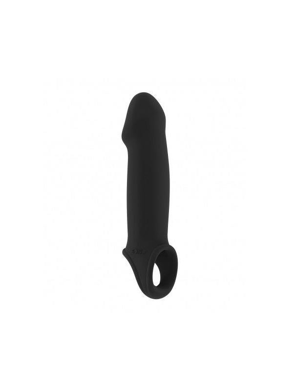 Чёрная насадка с подхватом Stretchy Penis Extension No.33