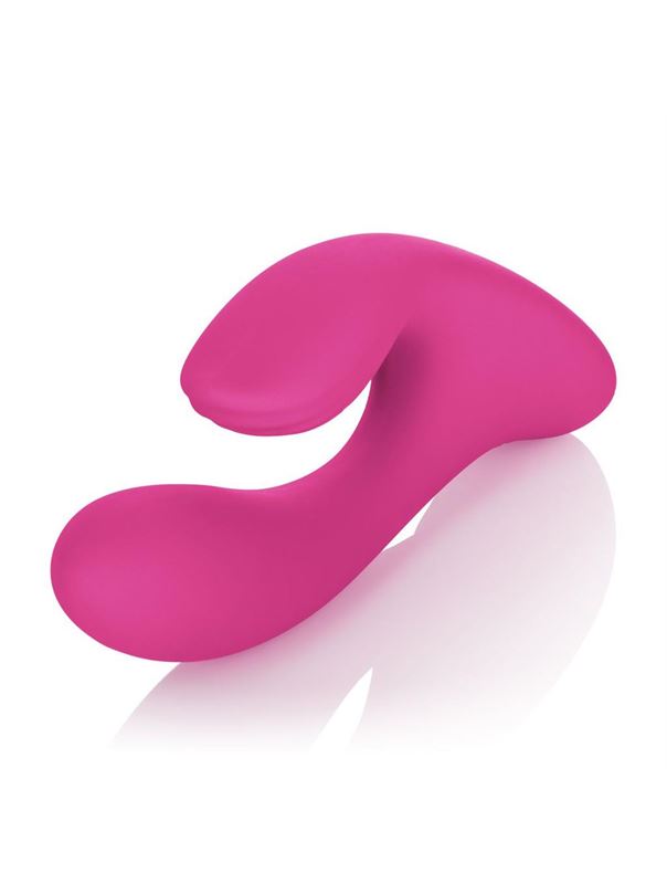 Розовый перезаряжаемый вибратор со стимуляцией клитора Silhouette S17