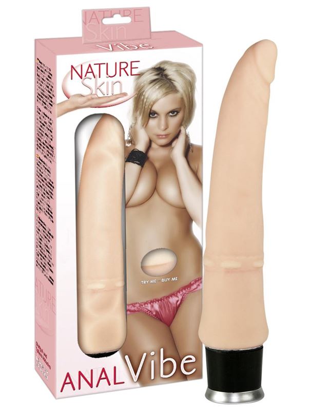 Анальный вибратор Nature Skin Anal Vibe (21,5 см)