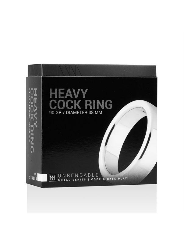 Серебристое эрекционное кольцо Heavy Cock Ring Size S