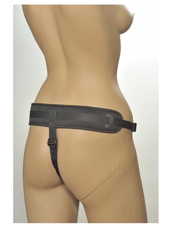 Чёрные трусики с плугом Kanikule Strap-on Harness Anatomic Thong