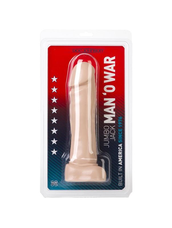 Телесный дилдо-гигант Jumbo Jack MAN O' WAR (25 см)