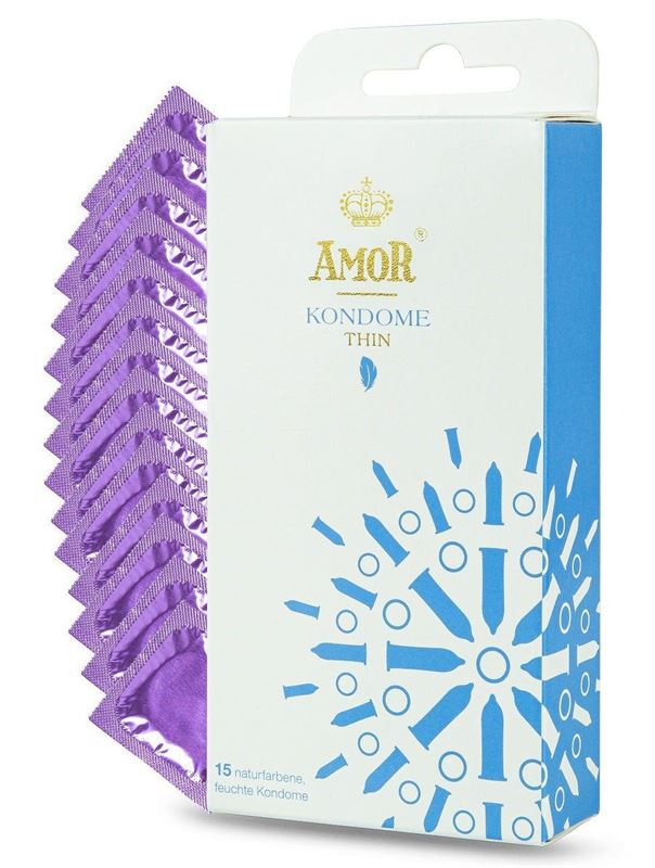 Супертонкие презервативы AMOR Thin (15 шт)