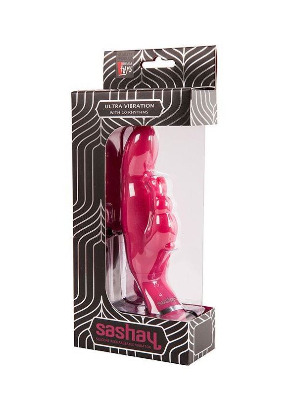 Розовый вибратор SASHAY VIBRATOR BUNNY I (18 см)