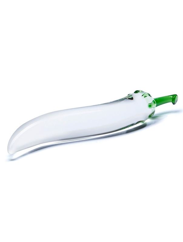 Стеклянный фаллос-перчик Naturals Chilly Pepper (18 см)