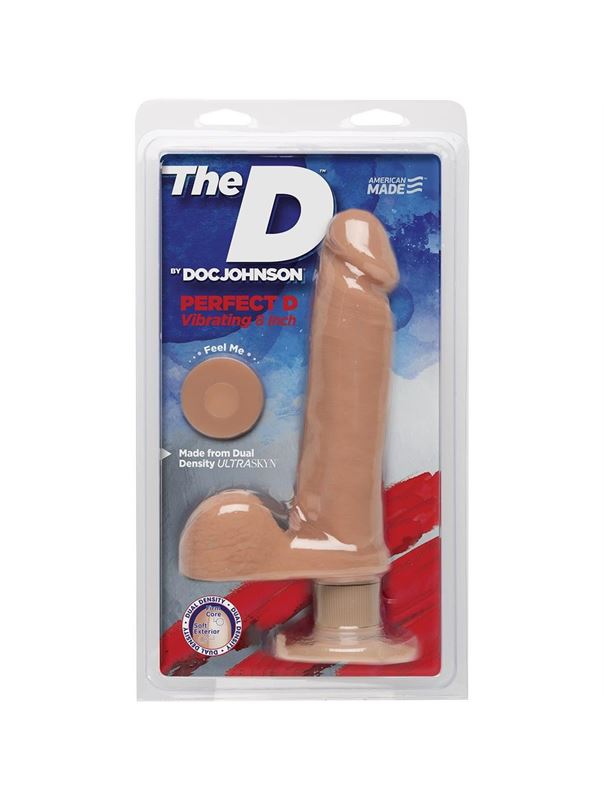 Телесный вибратор-реалистик The D - Perfect D Vibrating 8" (23 см)