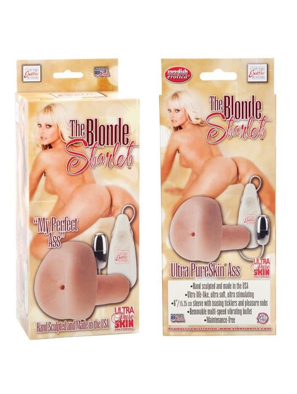 Мягкая реалистичная попка с вибрацией The Blonde Starlet