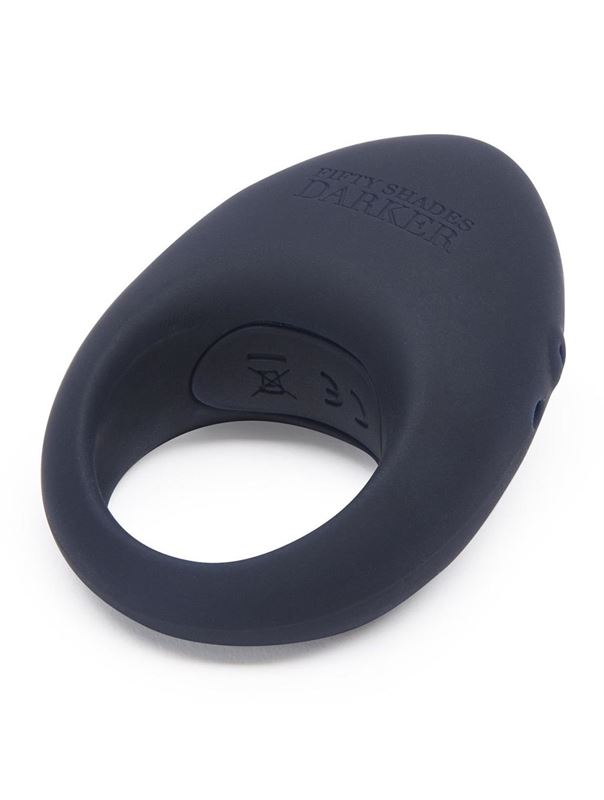 Тёмно-синее эрекционное кольцо DARKER RELEASE TOGETHER LOVE RING