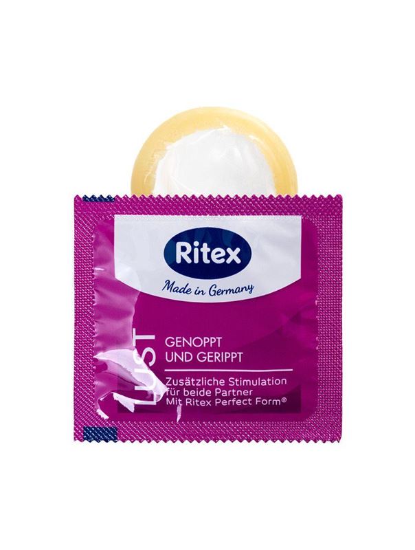 Рифленые презервативы RITEX LUST с пупырышками (8 шт)
