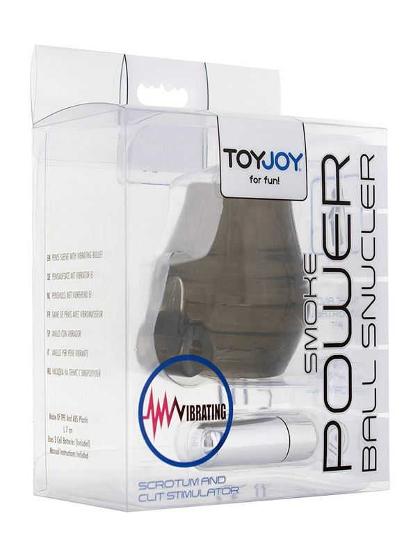 Дымчатое вольцо на пенис с вибрацией POWER BALL SNUCLER 