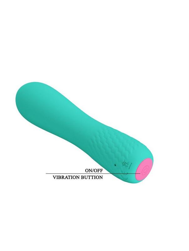 Мятный мини-вибратор Elfin (11,9 см)