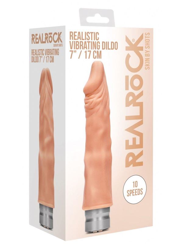Телесный вибратор реалистик Vibrating Dildo (19,5 см)
