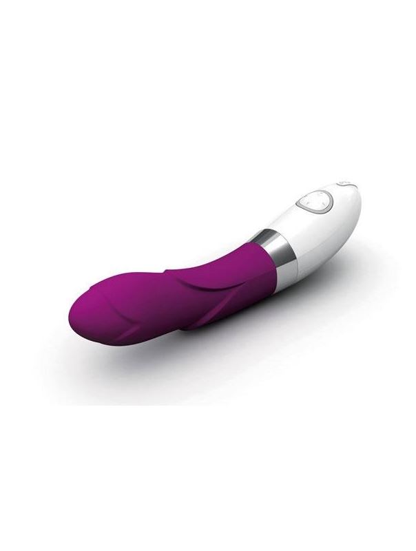 Фиолетовый вибратор украшенный лепестками Iris Deep Rose (LELO)