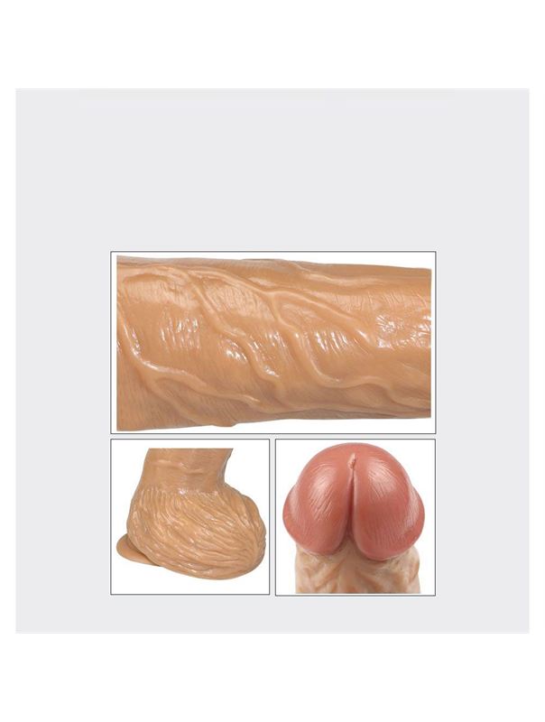 Кофейный вибратор Real Extreme Extra Girth 8.7 (22 см)