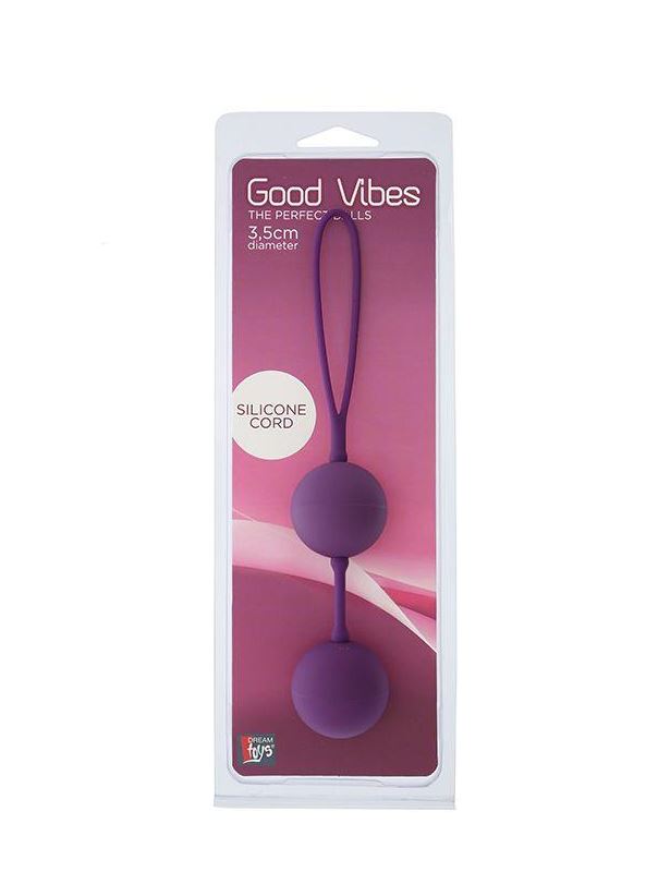 Фиолетовые вагинальные шарики GOOD VIBES THE PERFECT BALLS