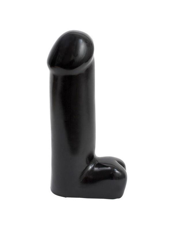 Большой черный фаллоимитатор Giant Cock With Balls (28 см)