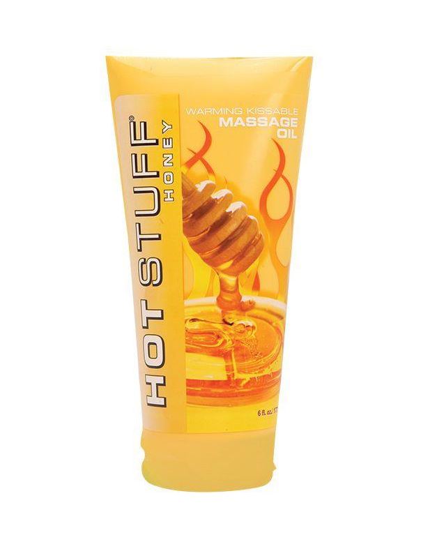 Разогревающее массажное масло с ароматом мёда Hot Stuff Warming Oil - 177 мл.