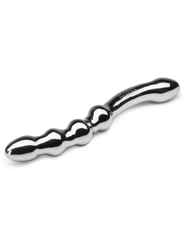 Изогнутый стимулятор G-точки DARKER DELICIOULSY DEEP STEEL G-SPOT DILDO (25,4 см)