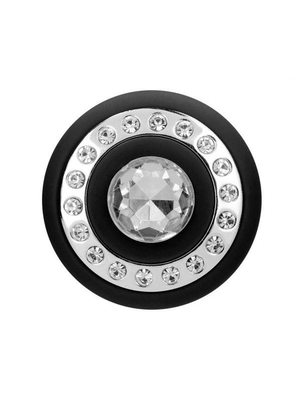 Черный универсальный массажер Wand Pearl - 20 см.