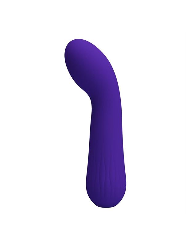Фиолетовый изогнутый вибратор Faun (15 см)
