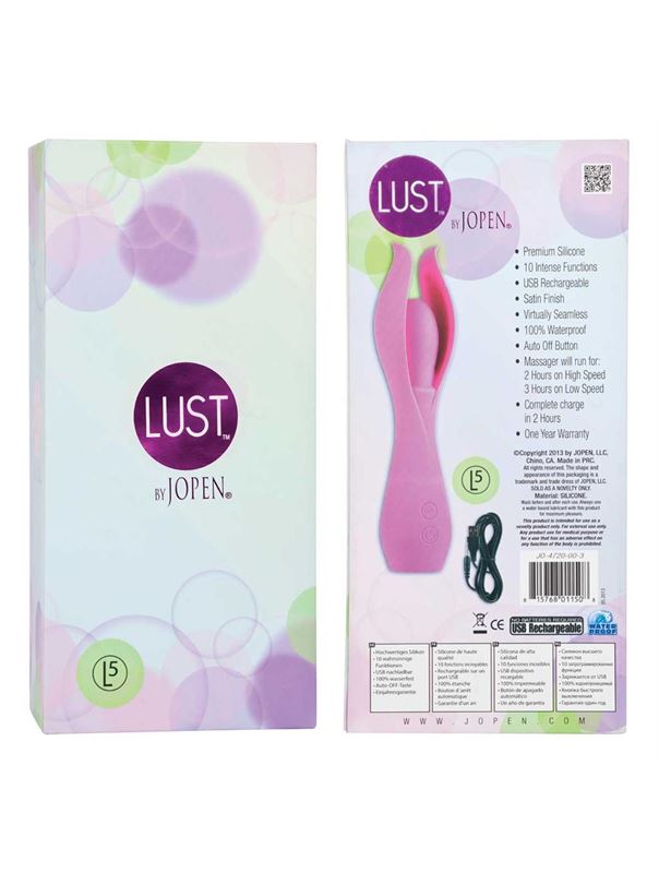 Малый розовый вибратор с лепестками Lust by JOPEN L5