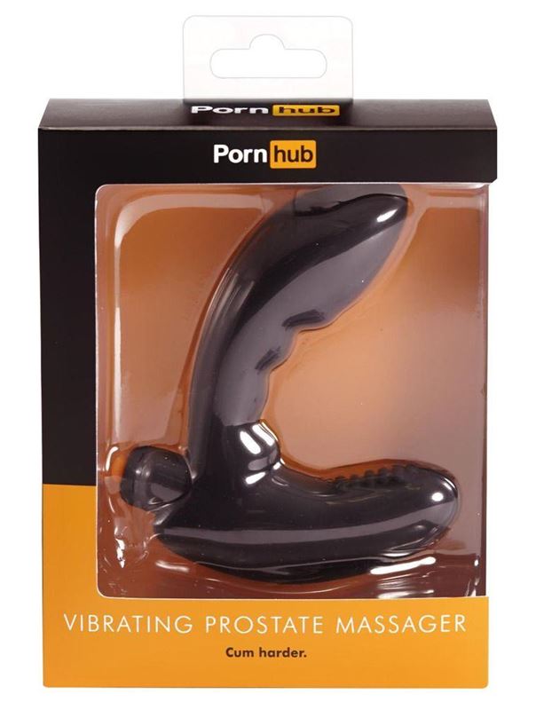 Чёрный вибромассажёр простаты Vibrating Prostate Massage