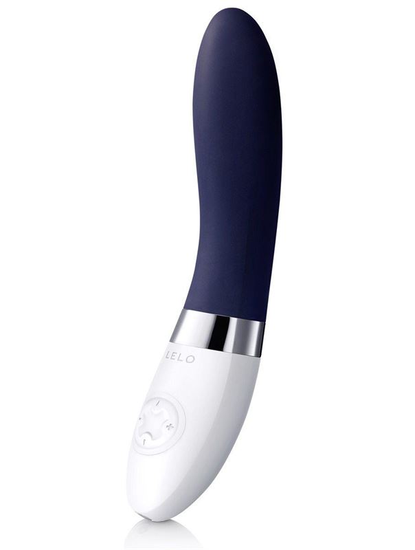 Синий перезаряжаемый вибратор Liv 2 Blue - 17,4 см.