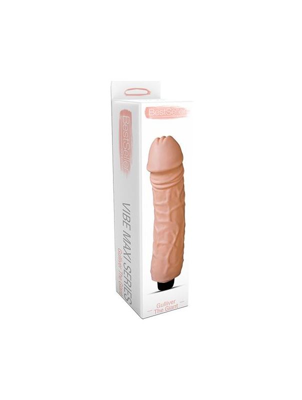 Большой реалистичный вибратор REALISTIC VIBE MAXI GULLIVER THE GIANT - 32,5 см.