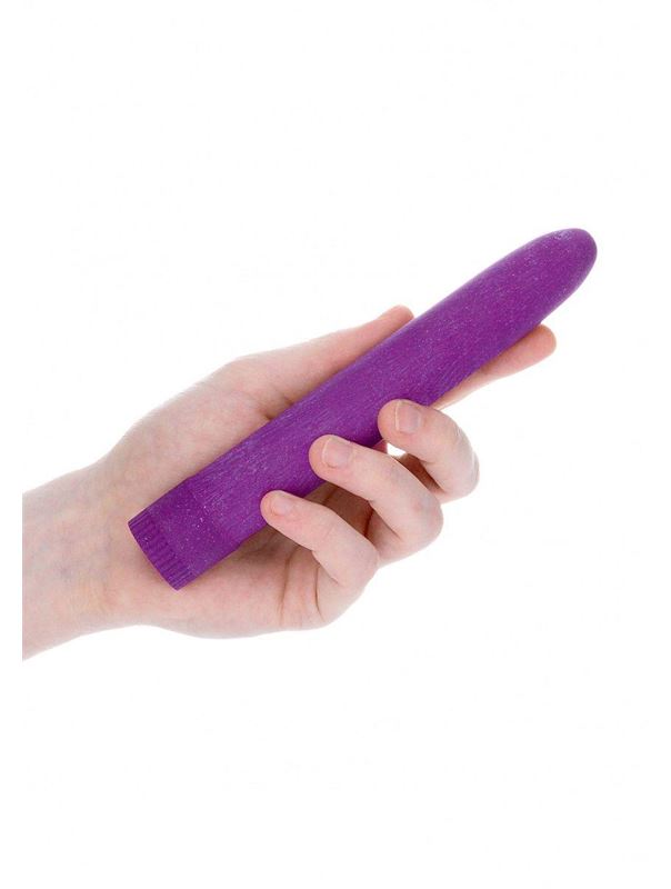 Фиолетовый эко вибратор Natural Pleasure (17,7 см)