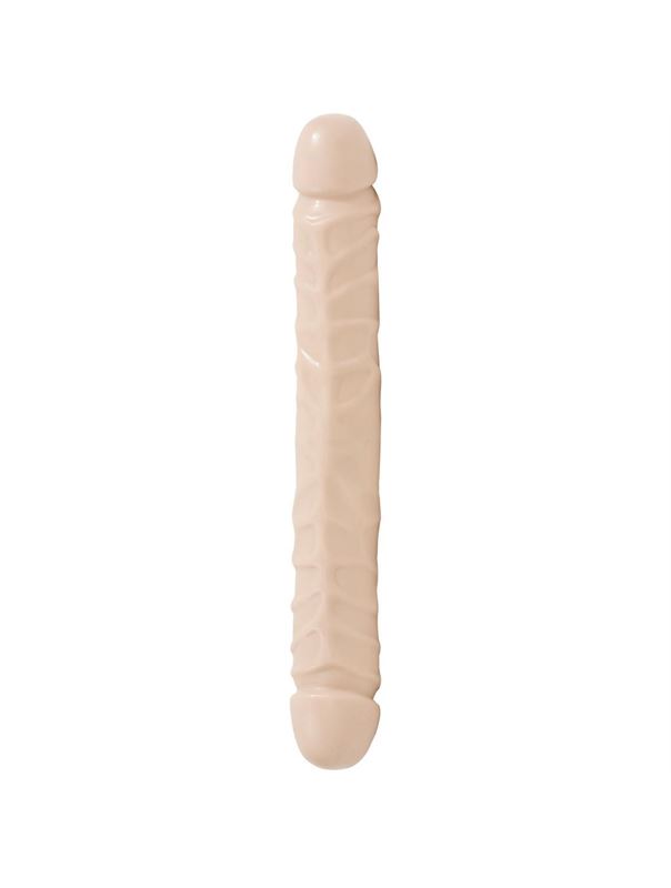Двухголовый фаллоимитатор телесного цвета Jr. Veined Double Header 12" Bender (29,5 см)