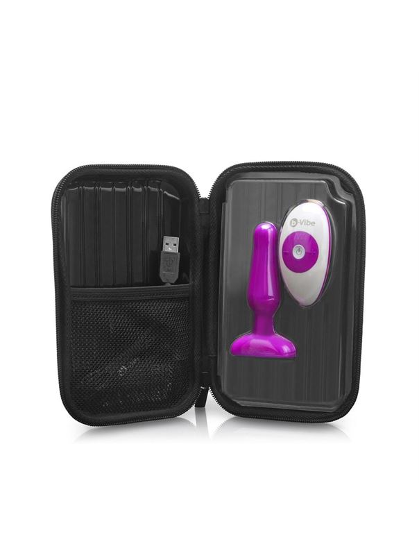 Анальная вибропробка цвета фуксии NOVICE REMOTE CONTROL PLUG FUCHSIA - 10,2 см.