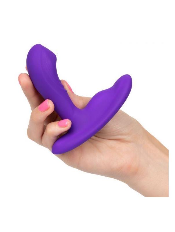 Фиолетовый массажёр простаты Silicone Remote Pinpoint Pleaser с вибрацией