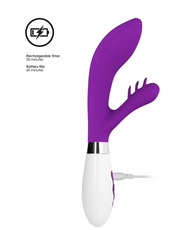 Фиолетовый вибратор кролик Agave (23,1 см)