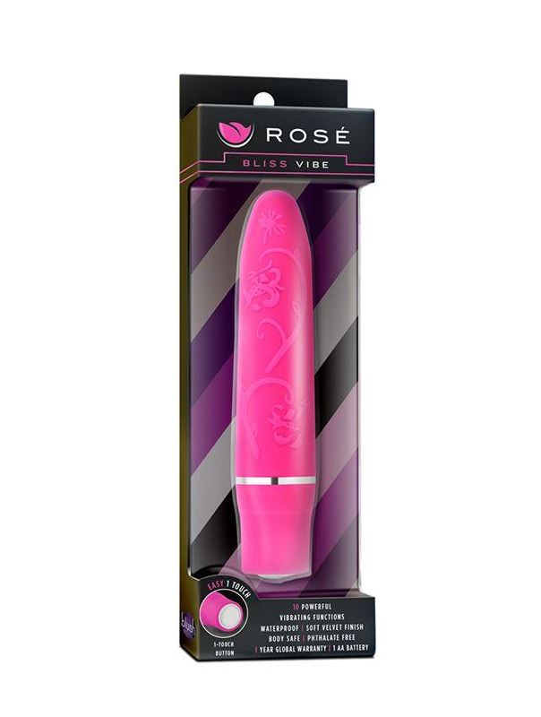 Розовый мини-вибратор Bliss Vibe (10 см)