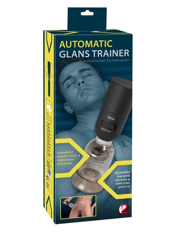 Мини-помпа с эффектом посасывания и вибрацией Automatic Glans Trainer
