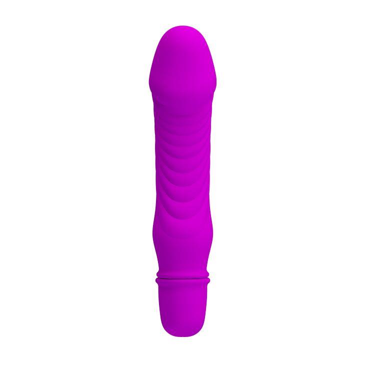 Фиолетовый мини-вибратор Justin (13,5 см)