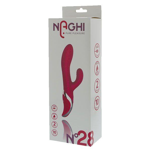 Розовый вибратор NAGHI NO.28 (23 см)