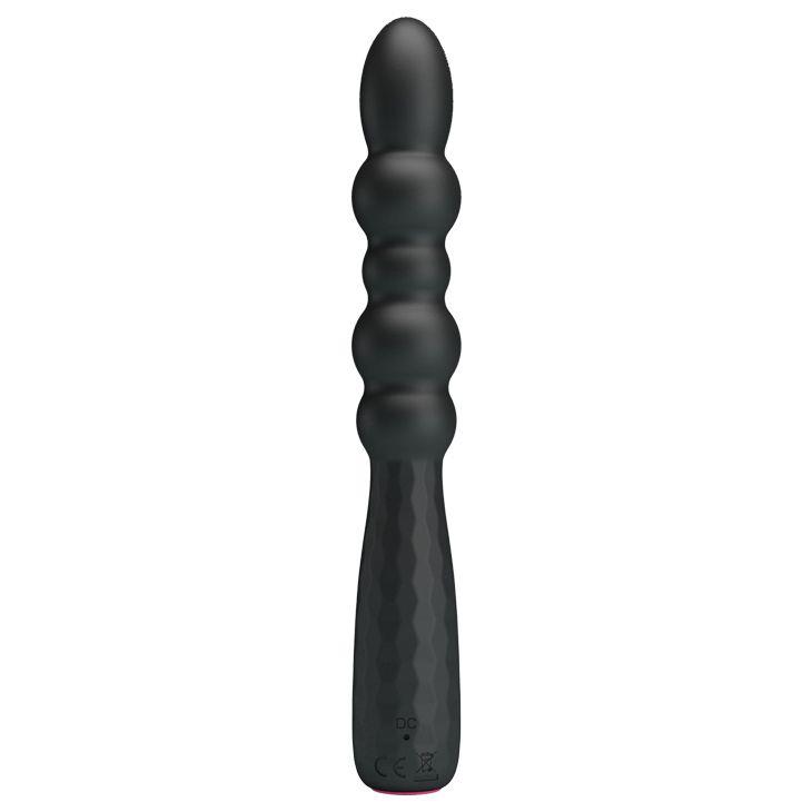Черный гнущийся вибратор Monroe (18,5 см)