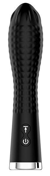 Черный вибратор TWIRLING TWILIGHT (12,5 см)